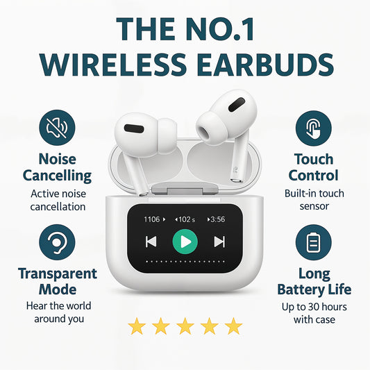 Smart Touch Wireless Earbuds